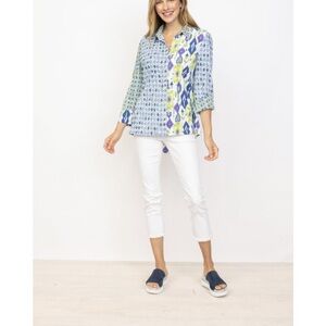 HABITAT Ikat Mix Retro Swing Shirt, Garden